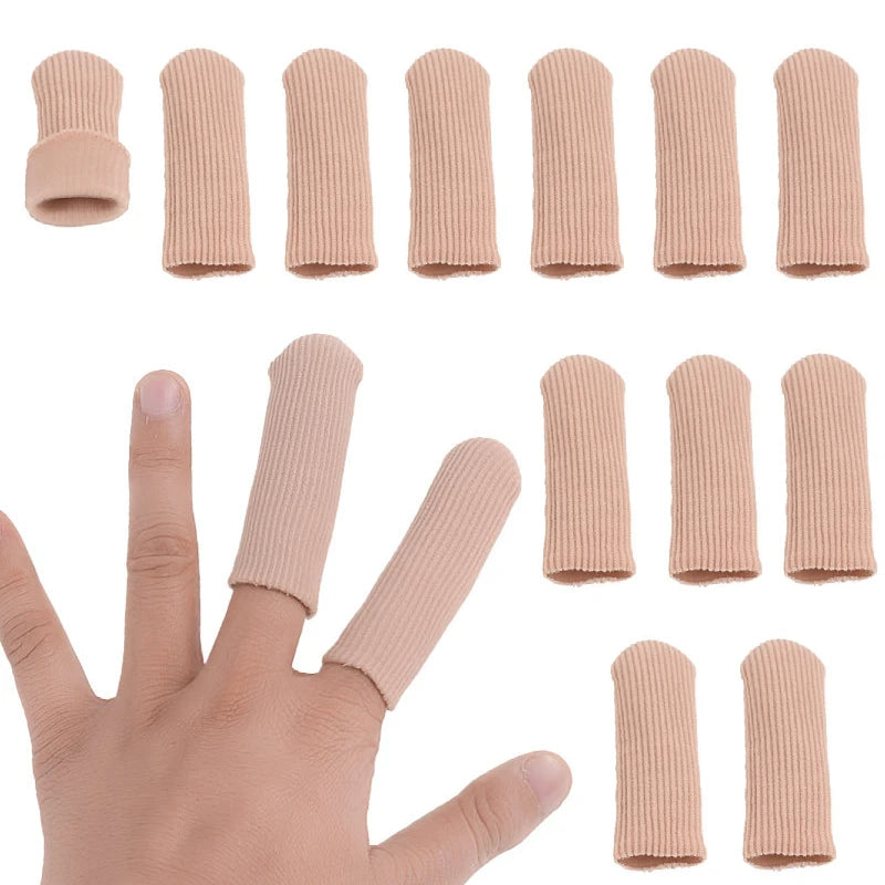 2Pieces Hallux Valgus Bunions Corns Foot Pain Relief Orthotics Fabric Silicone Toe Tube Cover Protector Finger Toes Separators