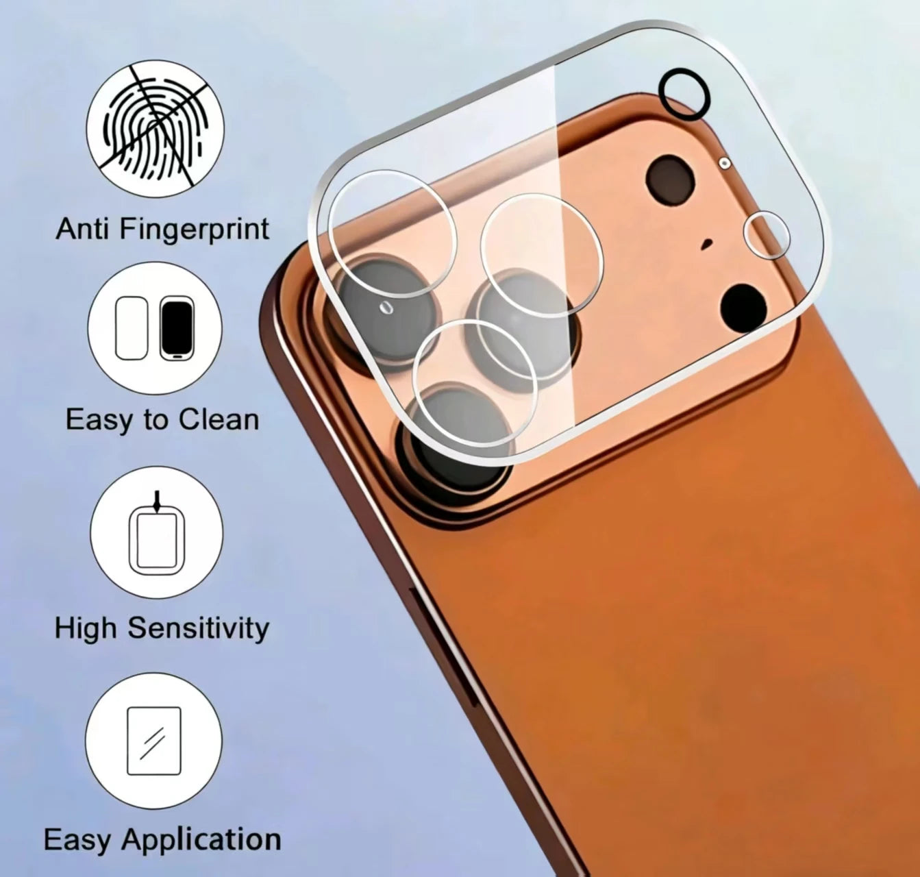 New Style Camera Protector For IPhone 17 Series HD Camera Protector 3D Lens Case For 17 Air 9H Back Lens Glass Film Cover Cap