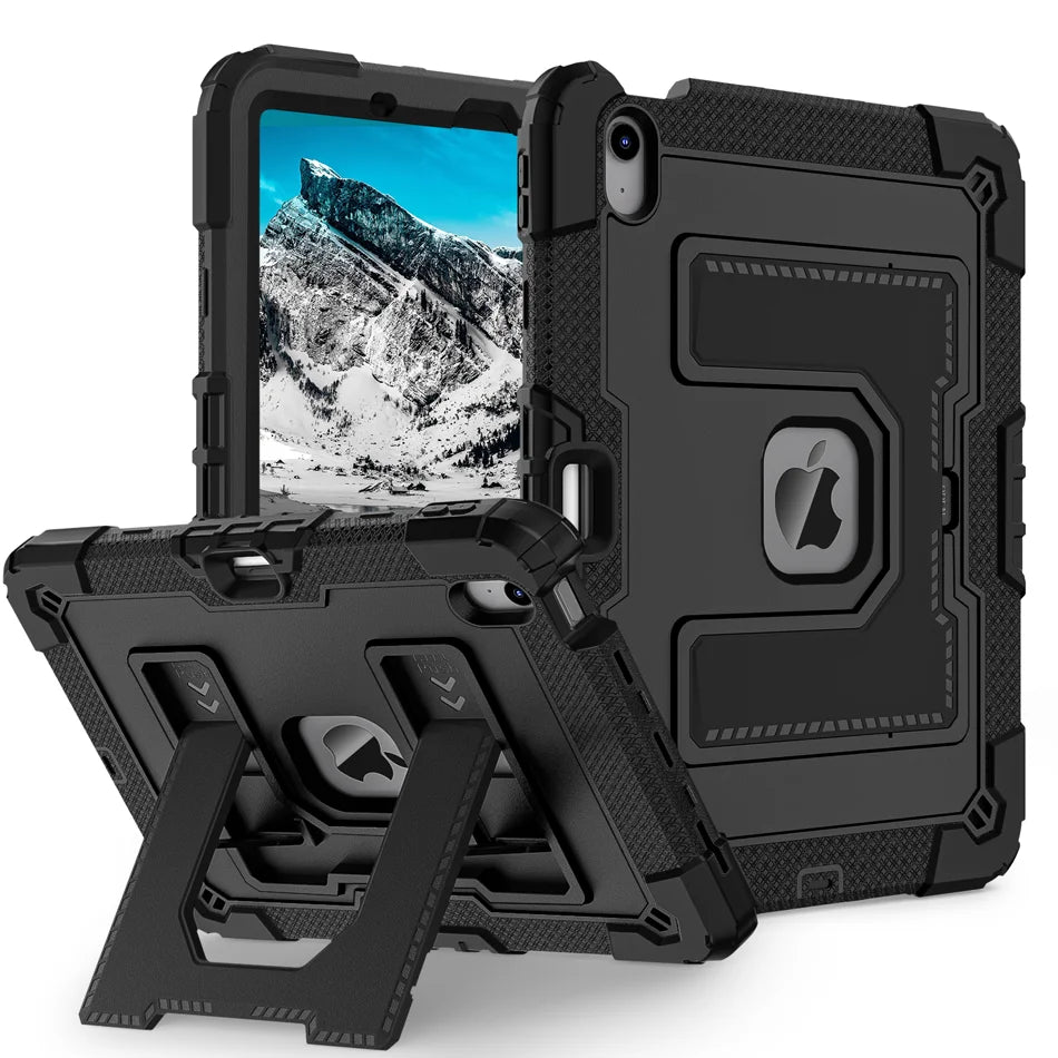 360 Rotation Stand Tablet Case For iPad 6 7 8 9 10th 11th Generation Pro 2025 11 Mini Air 4 5 10.9 inch Case Shockproof Cover