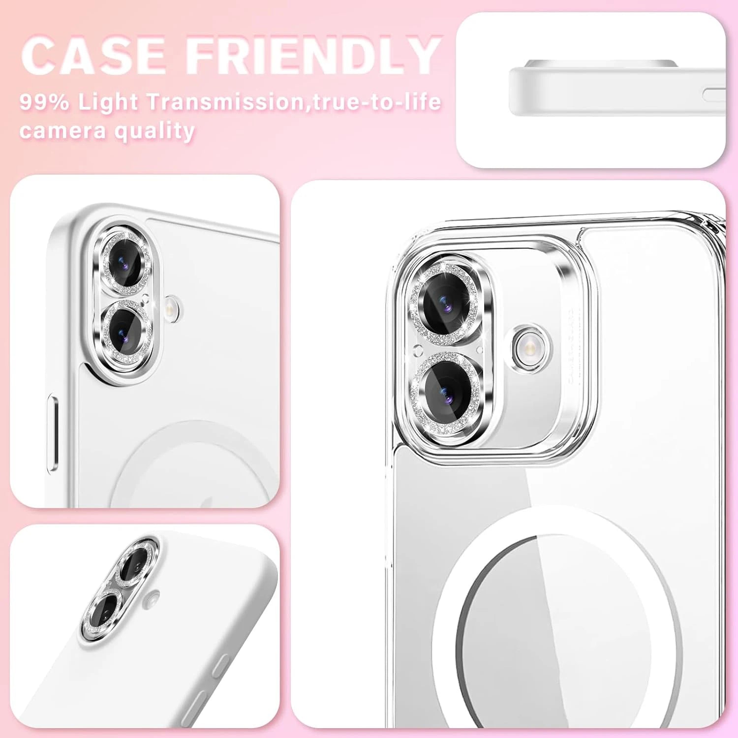 17Air Shining Camera Protectors Shatterproof Tempered Glass Lens Cover for IPhone 17/17 Pro/17 ProMax/17 Air HD Camera Films