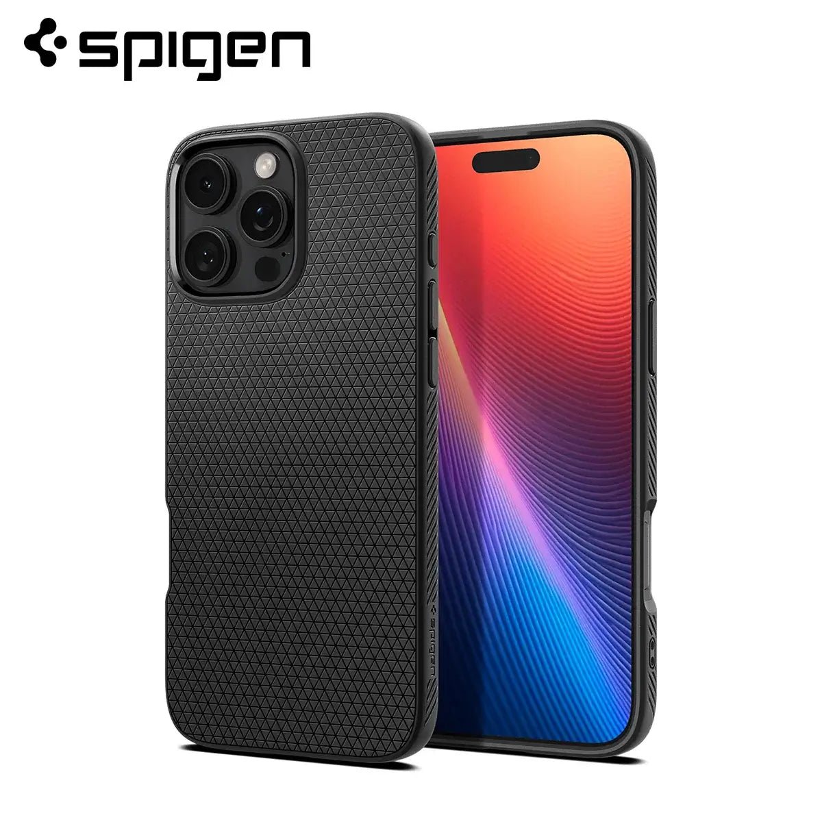 Spigen Liquid Air Case for iPhone 16 geometric texture Techs Park