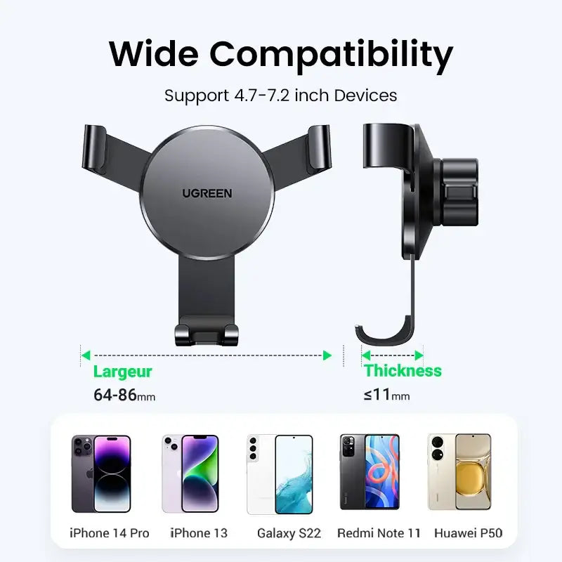 UGREEN Gravity Car Phone Holder — Air Vent Stand