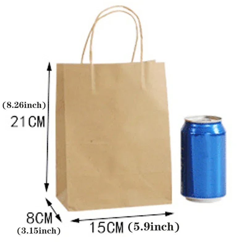 10/30/50pcs Holiday Party Gift Bag with Handle Jewelry Shopping Bag Christmas Valentine's Day Marriage Gift Colored Paper Bag