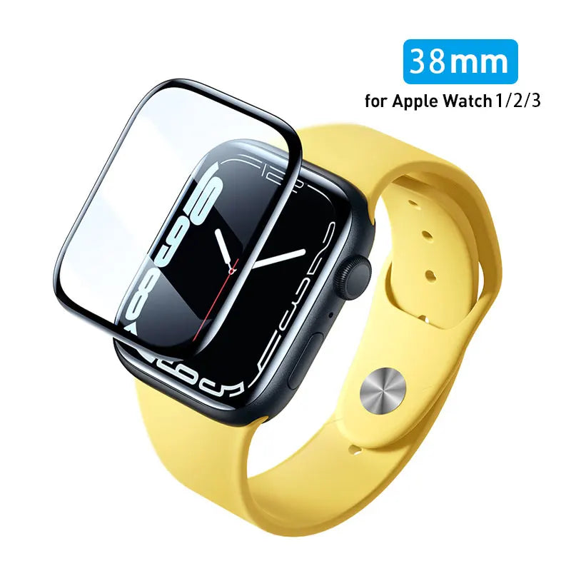 Tempered Glass Film for Apple Watch 3/4/5/6/7/SE/8/9 38MM 40MM 41MM 42MM 44MM 45MM Screen Full-coverage Protective Film