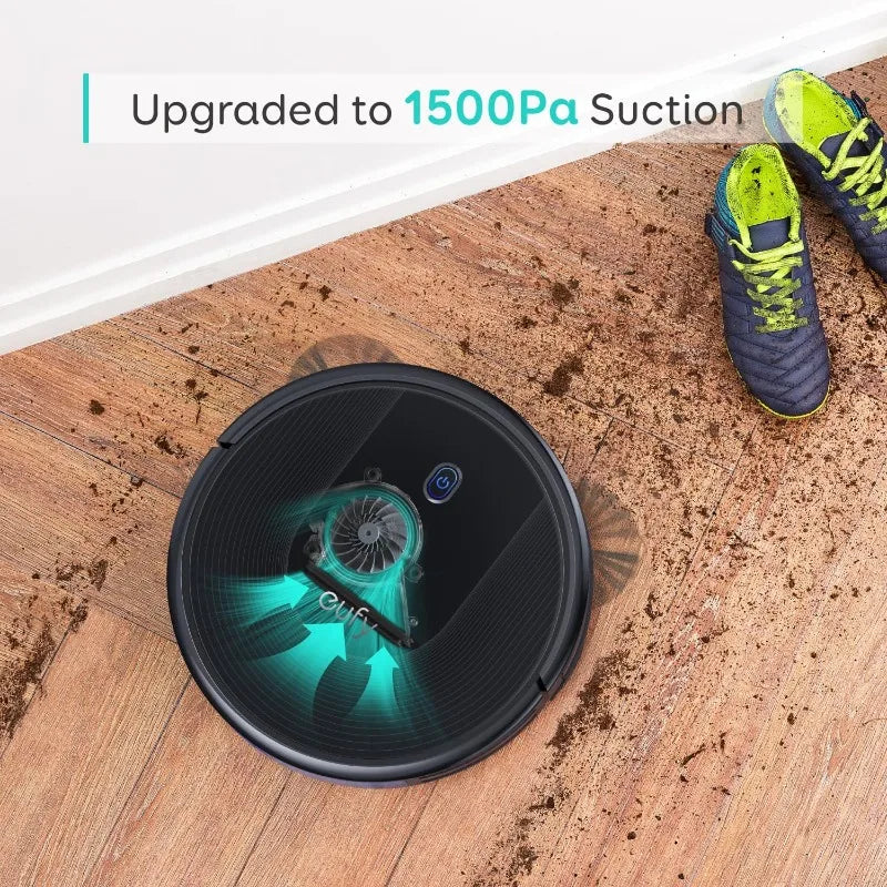 eufy by Anker, BoostIQ RoboVac 30, Robot Vacuum Cleaner, Upgraded, Super-Thin, 1500Pa Suction, Boundary Strips Included