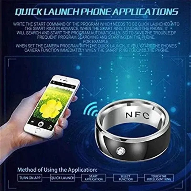smart ring wearable technology waterproof unisex nfc