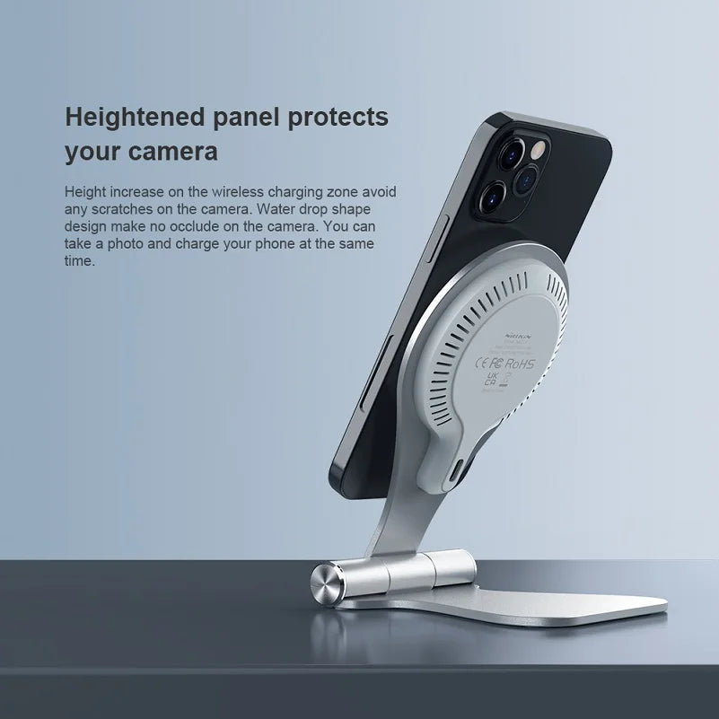 Magnetic Wireless Charger For iPhone 14 Pro Max Nillkin Adjustable Stand For iPhone 13 Pro 12 Holder Magnet Fast Charger Stand