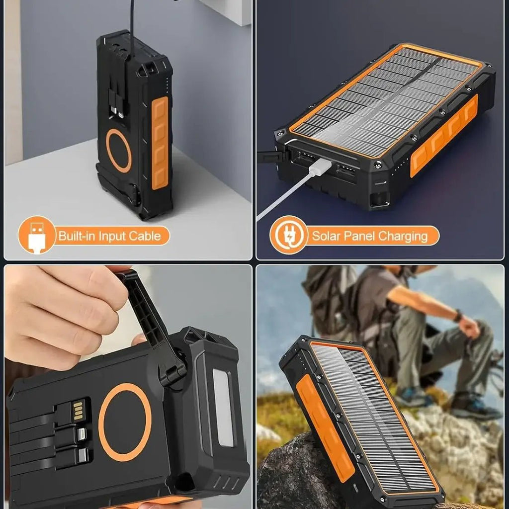 Multi-Function Solar Hand Crank Power Bank – Emergency Charger