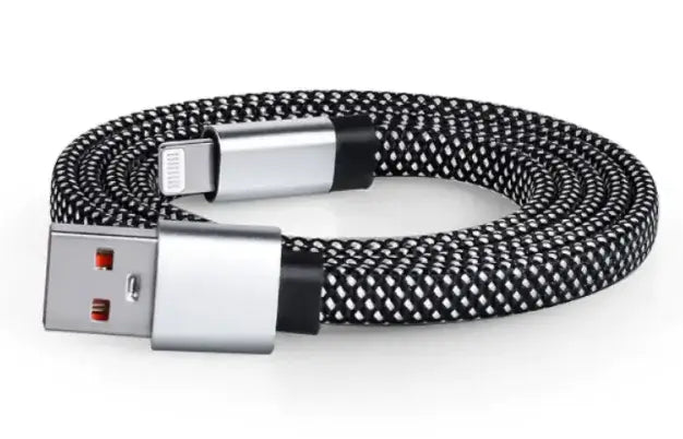 Magnetic USB Charging Cable nylon braided durability Techs Park