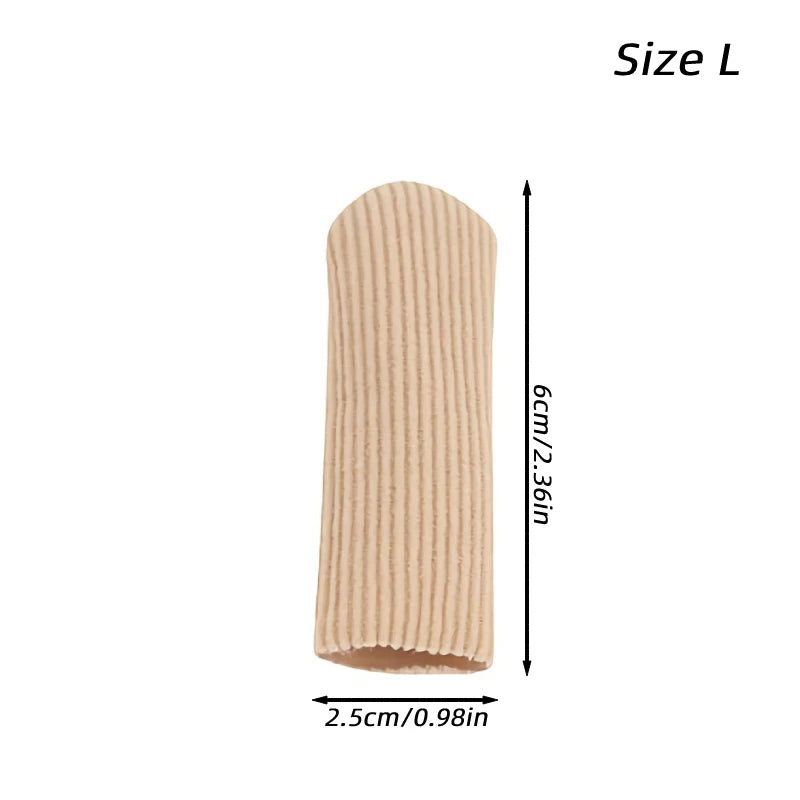 2Pieces Hallux Valgus Bunions Corns Foot Pain Relief Orthotics Fabric Silicone Toe Tube Cover Protector Finger Toes Separators