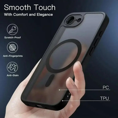 Étui de chargement sans fil mat givré populaire pour iPhone 17 Air 16 15 Plus Pro Max avec dragonne portable et protection anti-chute