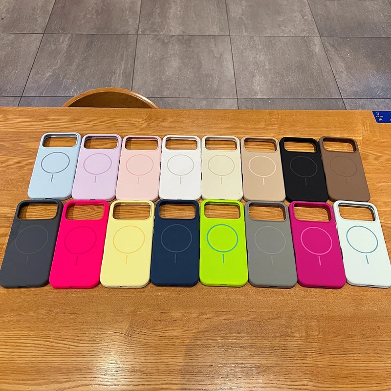 Magnetic Phone Case for iPhone 17 Soft Touch Matte Finish Skin Friendly Material Slim Design Wireless Charging Compatible