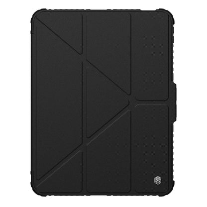 NILLKIN for Apple IPad Pro 11 2024 Bumper Flip Leather Case Slide Camera Cover with Stand Back Shockproof Hard PC+PU Protector