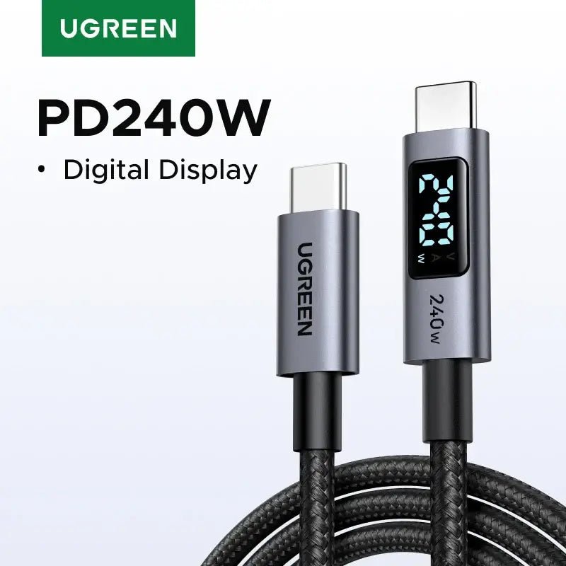 UGREEN USB-C Cable 240W Digital Display Fast Charging Cable