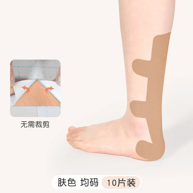 Achilles Tendon Support Tape - Elastic Sports Brace for Tendon Pain & Muscle Stability, Kinesiology Therapeutic Wrap