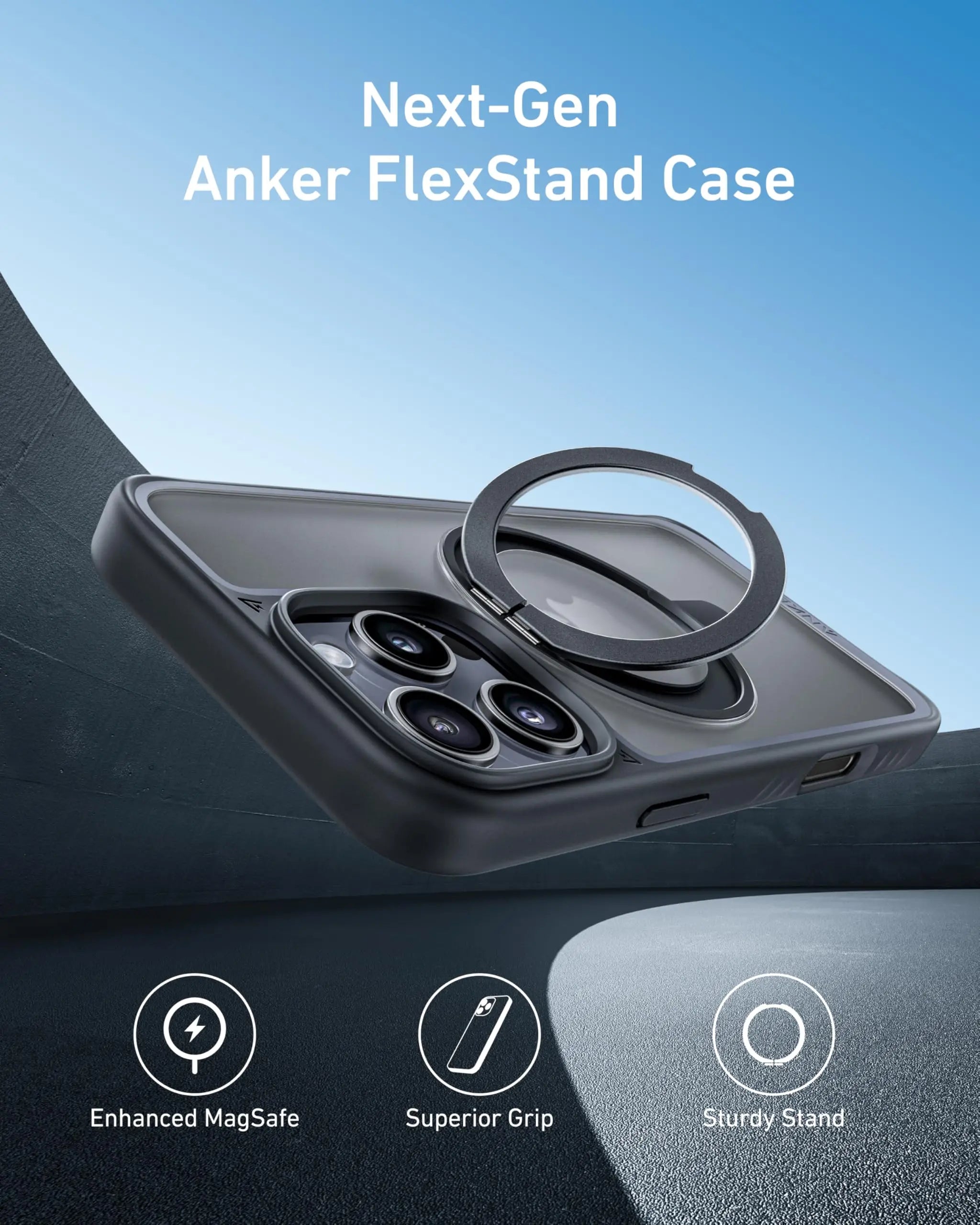 Anker Magnetic Bracket Phone Case Suitable for Apple 16/15/Pro/ Max Phone Case