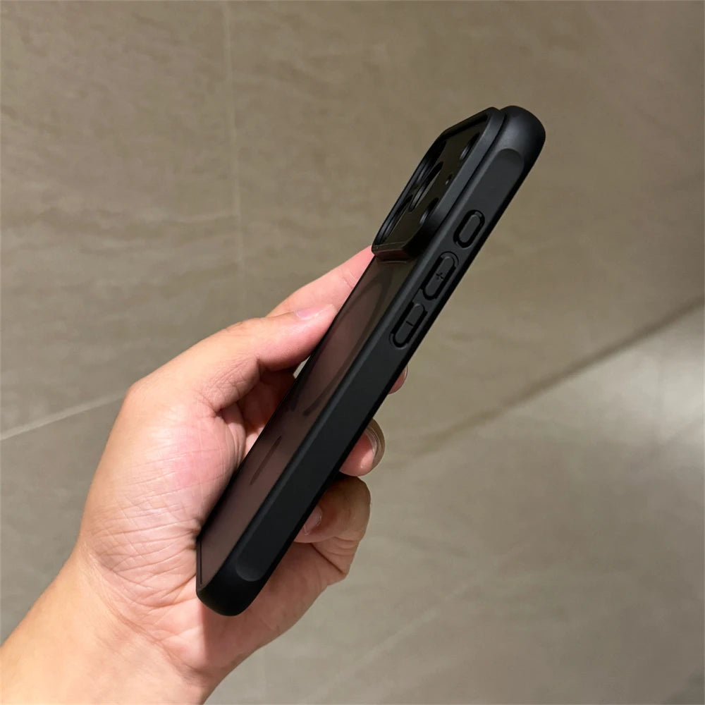 Shockproof Skin feel Matte Magnetic Case For iPhone 17 Pro Max 16 15 14 13 12 Pro Max Plus 17 Air 16e Magsafe Translucent Cover