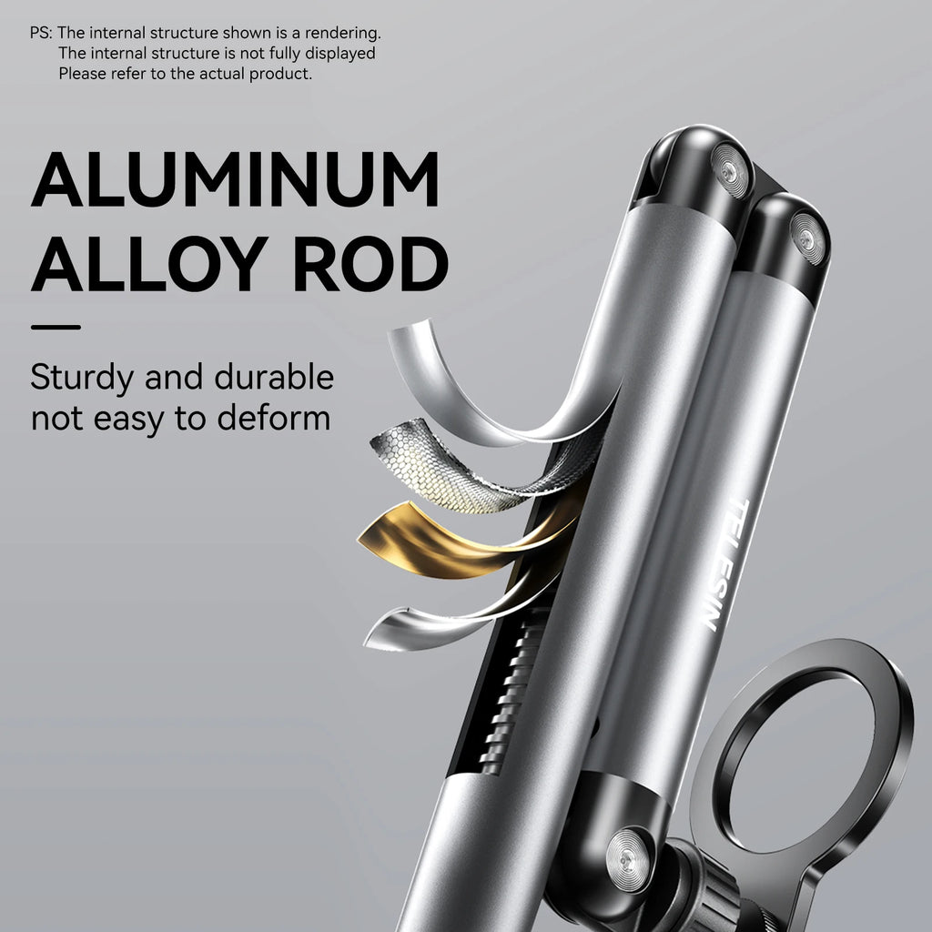 TELESIN Universal Magnetic Mobile Phone Quick Release Stand Holder Aluminium Alloy Phone Stand For iPhone 16 17 XIAOMI SAMSUNG