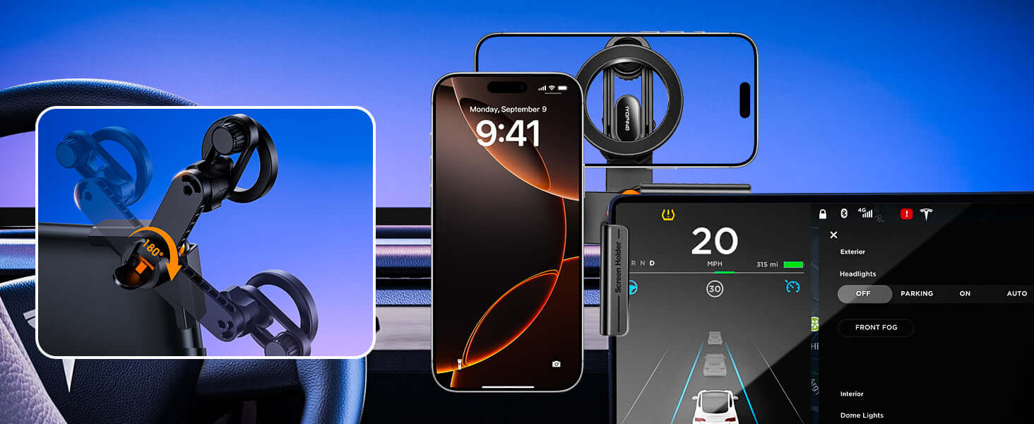     MagSafe Car Phone Mount with durable suction design