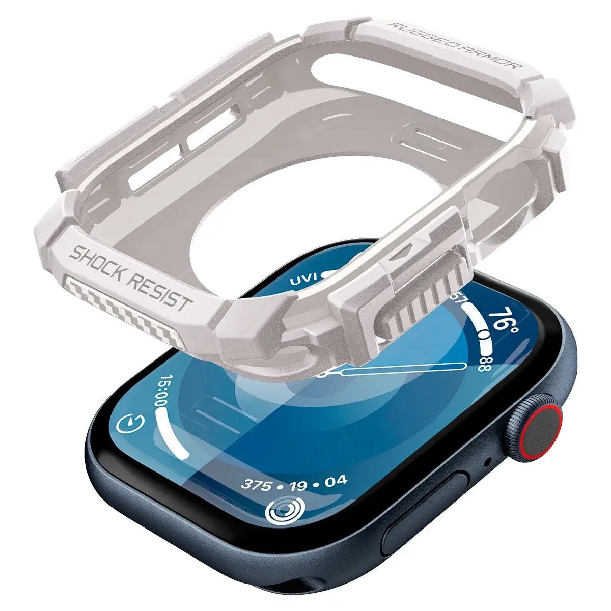 Spigen Rugged Armor Case for Apple Watch carbon fiber design Techs Park