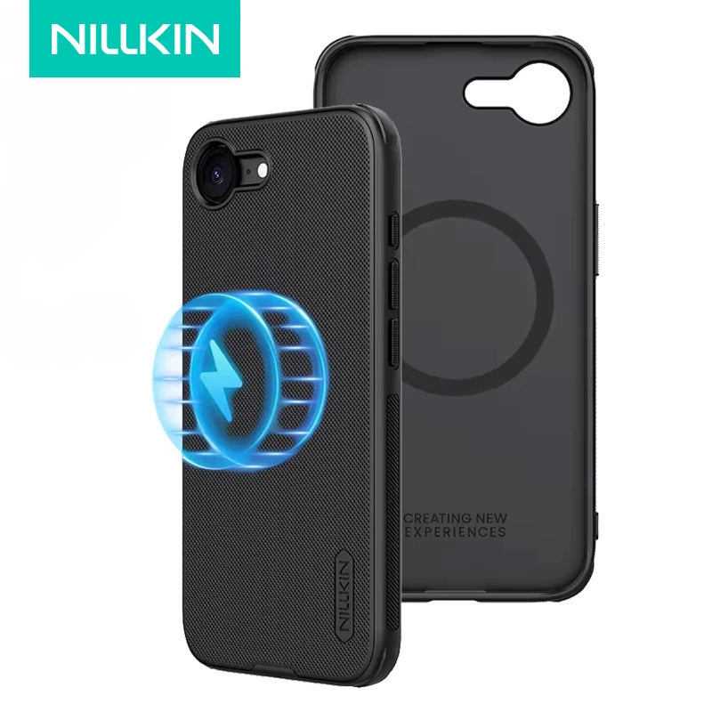 Nillkin funda iPhone 16e Magnetic Charging Case Super Frosted Shield Hard PC Anti-Scratch Back Cover for iphone16e ケース