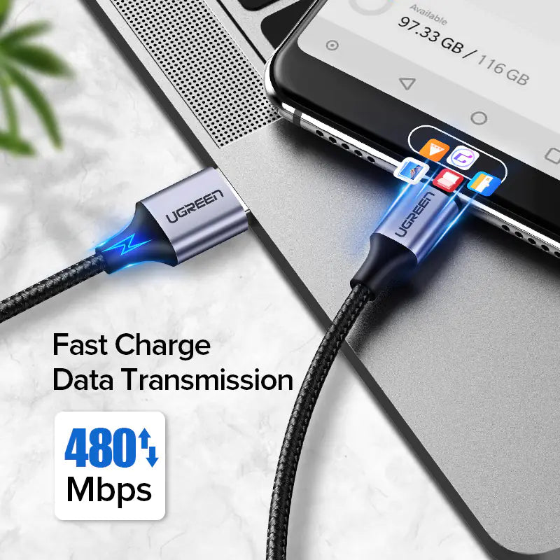 Ugreen Type C USB Cable for Fast Charging and Data