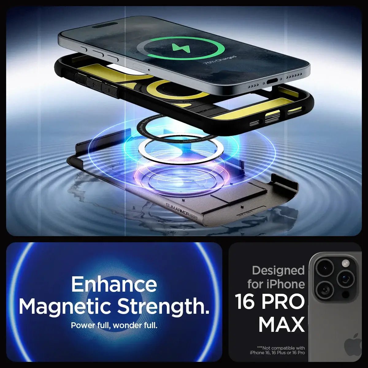 Coque Spigen Slim Armor MagFit Magsafe pour iPhone 16 Pro Max / 16 Pro