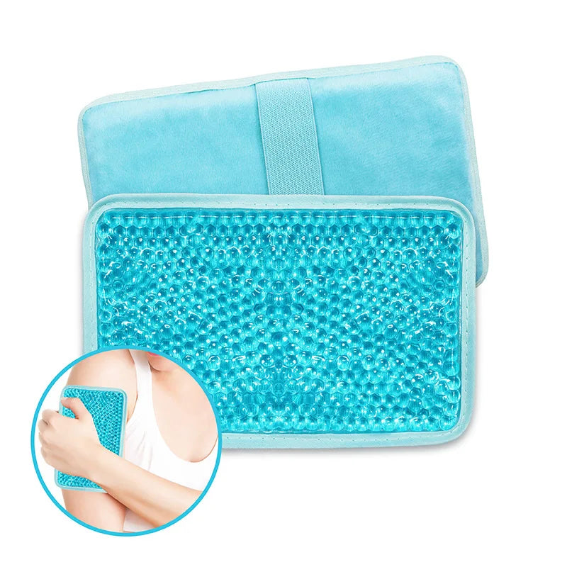 Hot & Cold Therapy Gel Packs Reusable Ice Pack Pain Fever Relief Water Cool Heat Convenient Bag Cooling Ice Bag for Knees Ankles