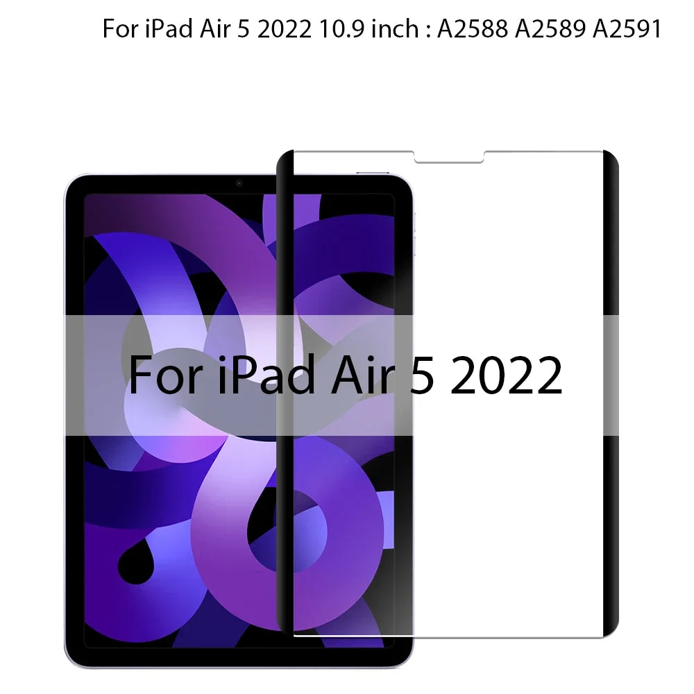 Magnetic Like Paper Film For Ipad Pro 13 M4 12.9 A16 10 9 10th 9th Generation Screen Protector Air 11 M3 M2 5 4 3 2 Mini 7 6 A17