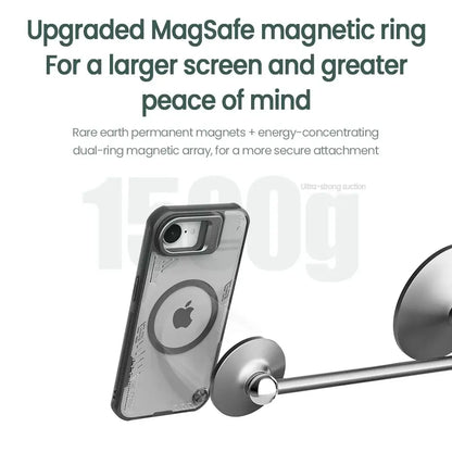 iPhone 16e Magnetic Lens Cover Case Hollow Camera Protection