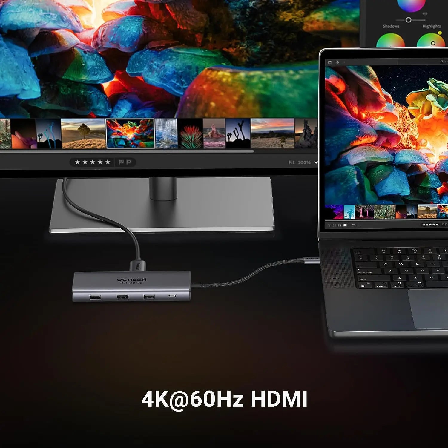 UGREEN Revodok Pro 109 USB C Hub 9 in 1 10Gbps USB C 3.2 & USBA 3.2 4K-HDMI, 100W Power Delivery, SD/TF Card Reader