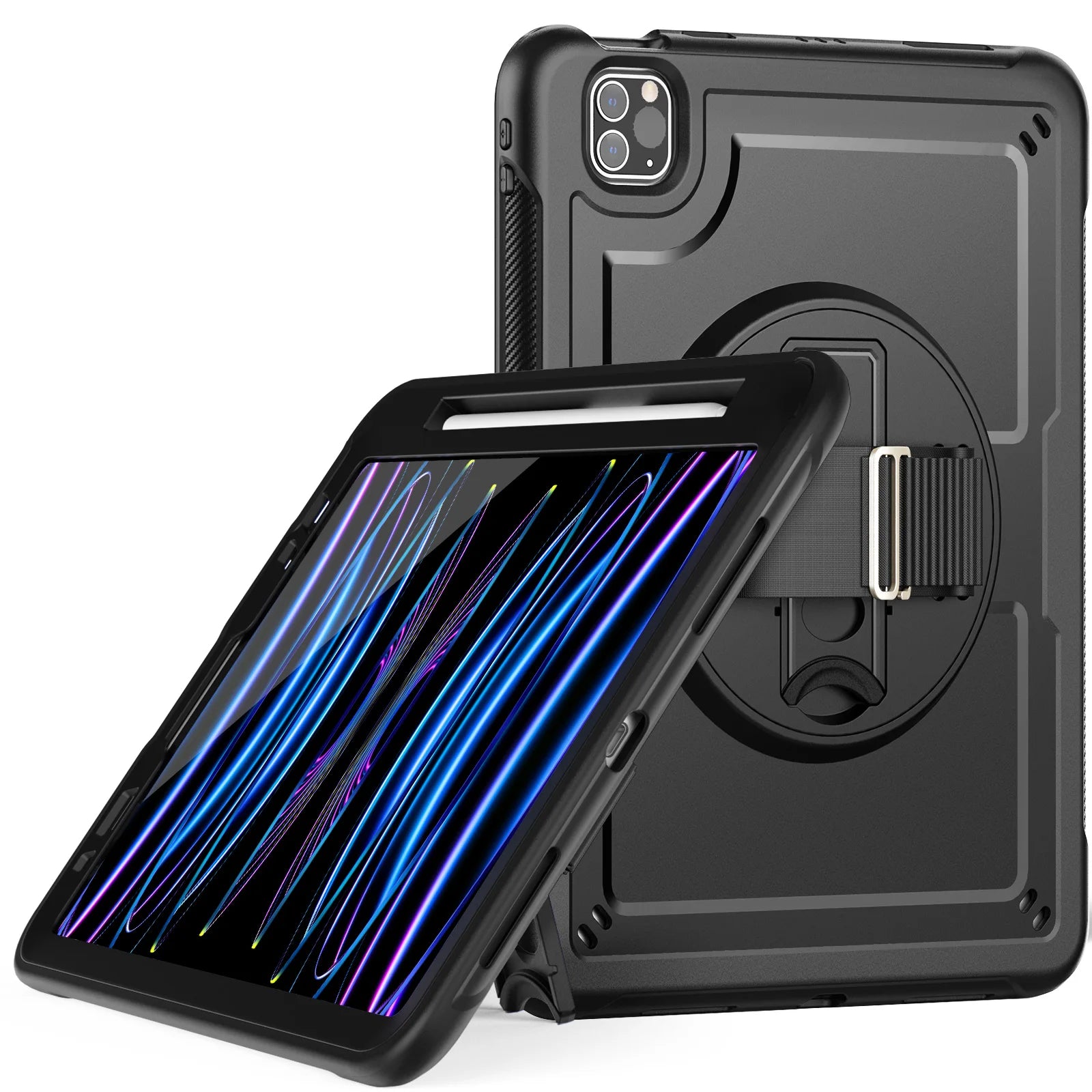Rotation Stand Tablet Case For iPad Pro 2024 13 11 M4 Mini Air 3 4 5 6 7 8 9 10th Generation 10.9 inch Shockproof Hard Cover