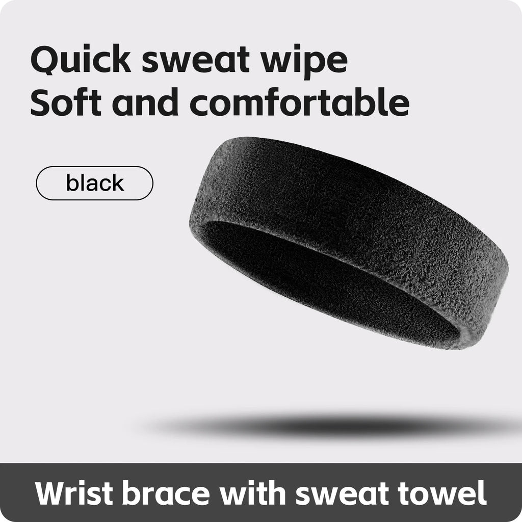 1 PC Towel cloth Headband Sweat Bandage Sport Head Hair Band Workout Tennis Fitness Jog Basketball Running Sweatband Women Men
