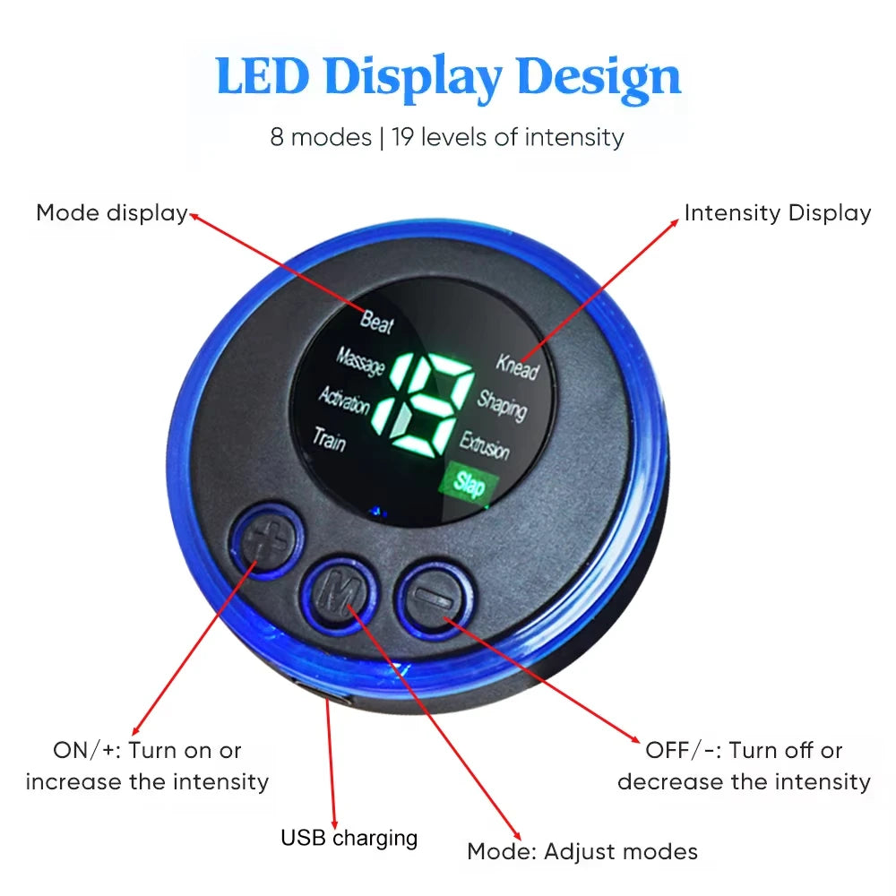 mini patch neck massager Portable intelligent electric back and shoulder massager with cushion and remote control