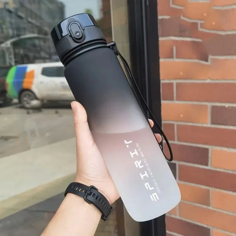 1PCS 800ML Large Capacity Sports Water Bottle Leak Proof Colorful Plastic Cup Drinking Outdoor Travel Portable Gym Fitness Jugs