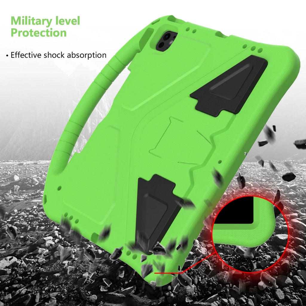 Kids EVA Case for iPad Air 13 Pro 13 2024 Pro 12.9 inch Funda Stand Shockproof Kid-Proof Handle Stand Protective Tablet Cover