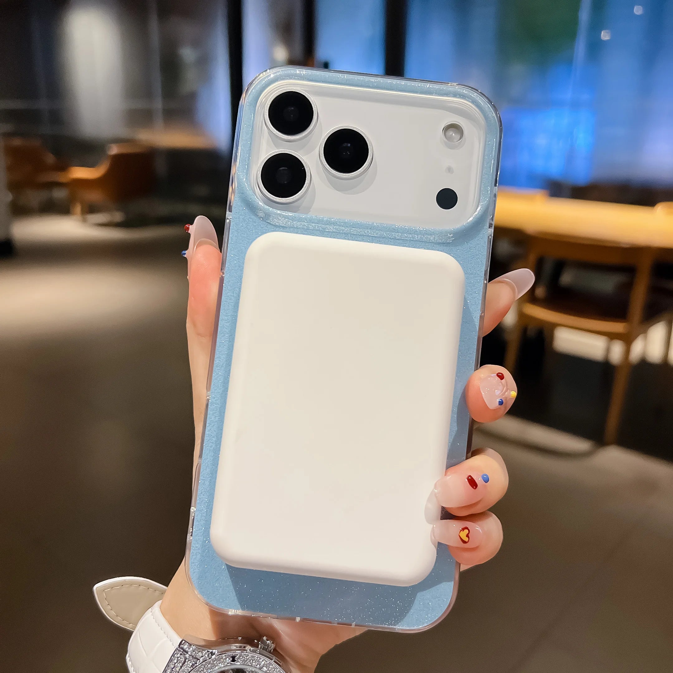 Luxury Glitter Bling Magnetic For Magsafe Case For iPhone 17Air 16 15 14 13 17 Pro Max Plus Wireless Charging Silicone Cover