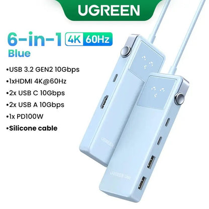 UGREEN Uno USB-C Hub LED display with connection status