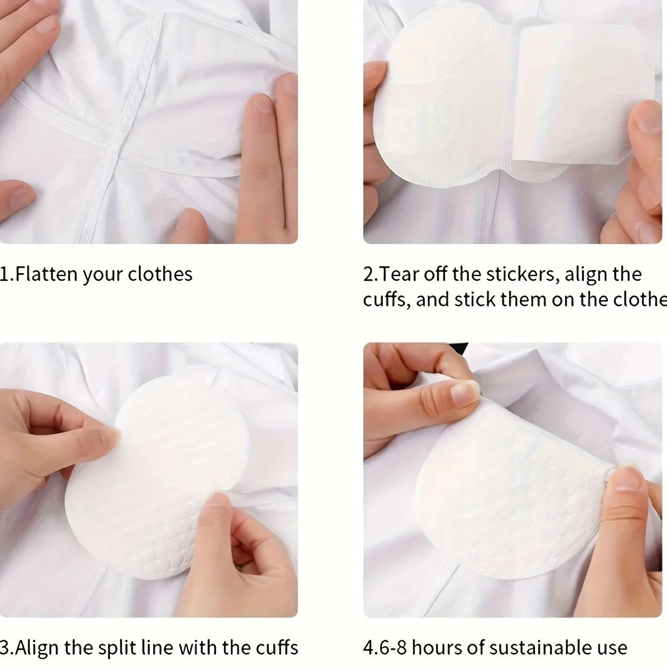 20-100pcs Armpit Sweat Pads Disposable Underarm Sweat-absorbing Stickers Breathable Invisible Sweatproof Clothes Stickers