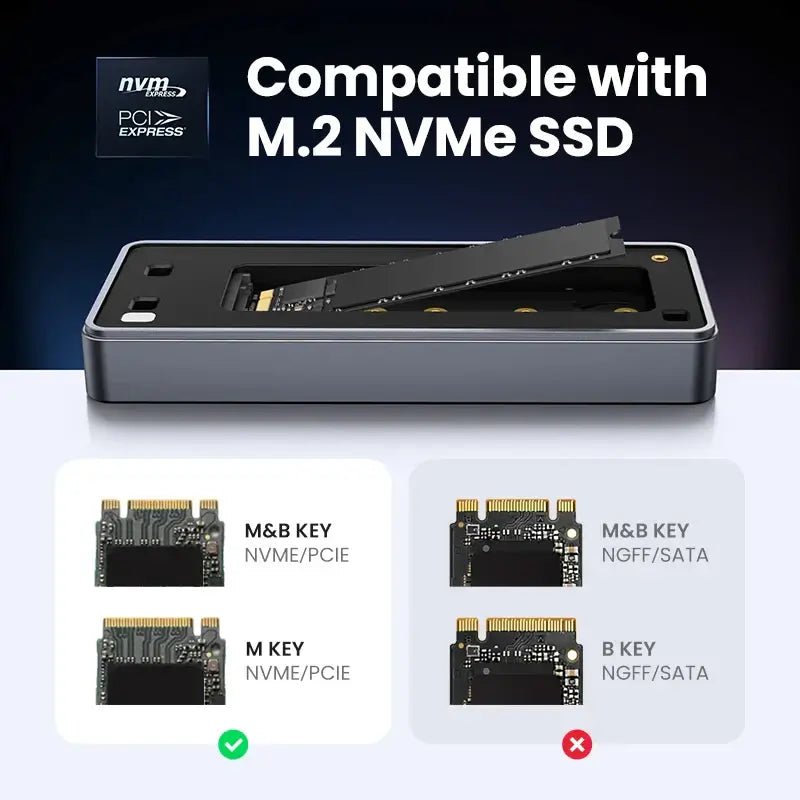 UGREEN 20Gbps NVMe SSD Case – M.2 to USB 3.2 Gen 2x2 Enclosure 