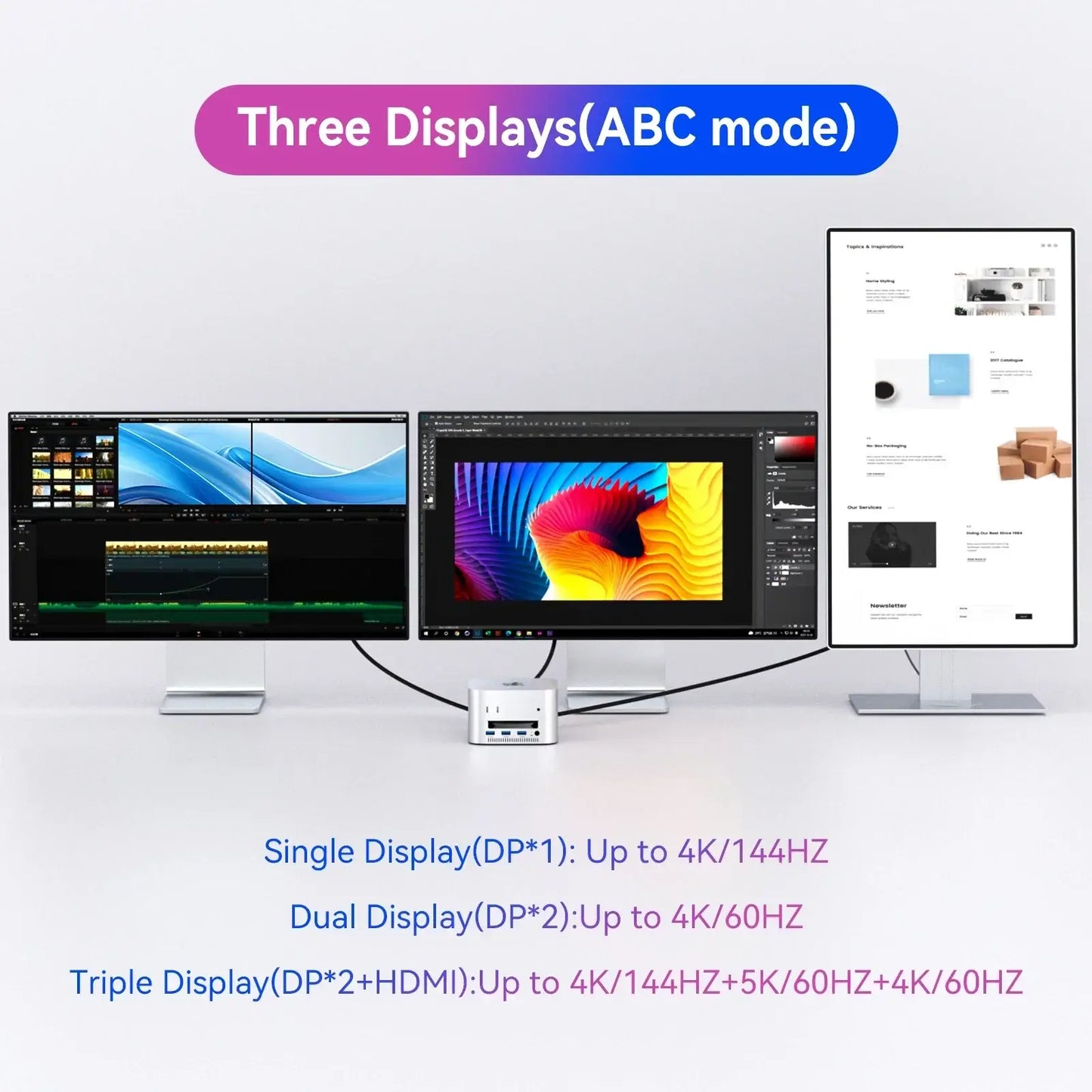 Acasis USB-C Docking Station with Dual-Bay M.2 SSD NVMe