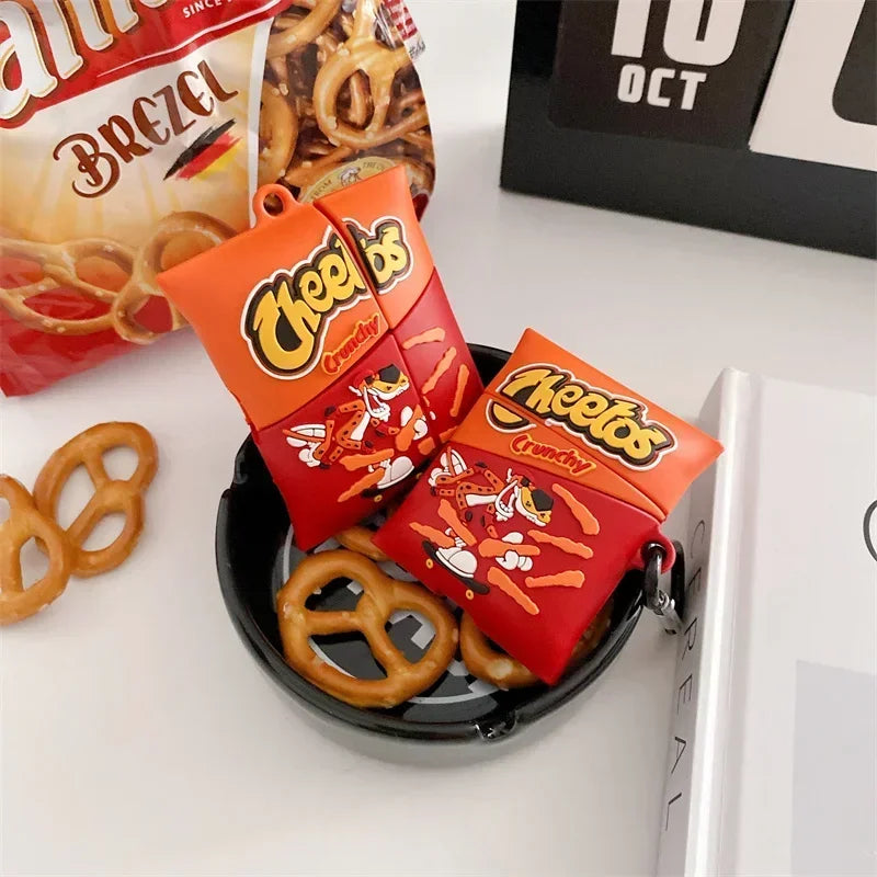 3D Chips French Fries Cartoon Cute Earphone Case Wireless Headphone Cover for AirPods Pro 2 for AirPods 3