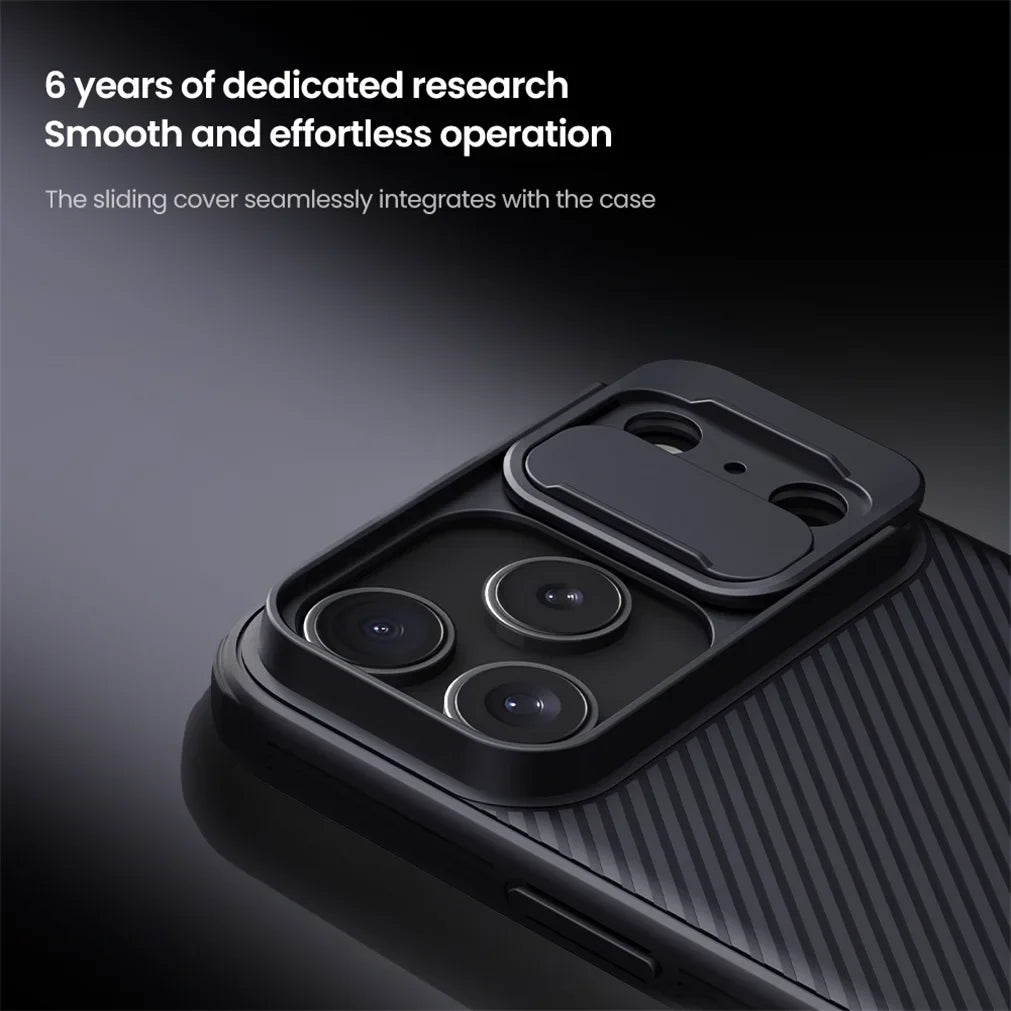 NILLKIN For iPhone 17Pro 17 Pro Max Matte MagSafe Case CamShield Pro Magnetic Charging Slider Camera Cover For iPhone17 / 17 Air