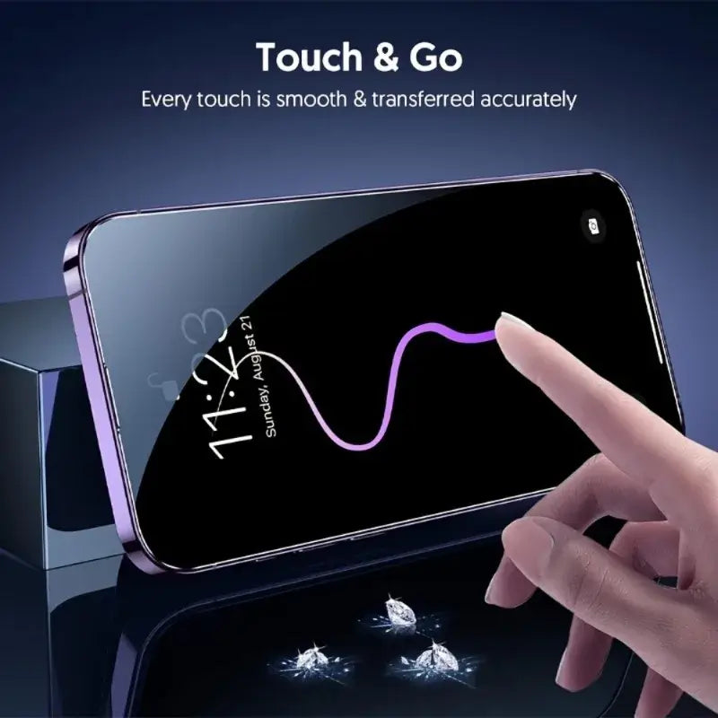iphone Tempered Glass Anti-Spy [3+3pcs]3pcs Anti-Spy