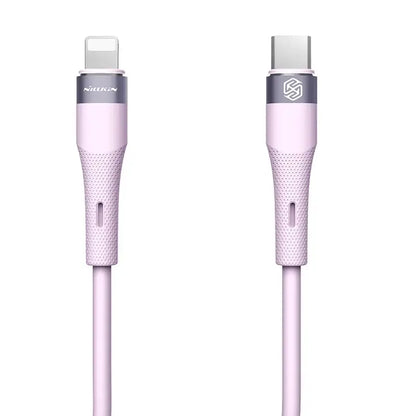 NILLKIN Liquid Silicone Cable Type C To Lightning Cable 2.4A For iPhone 12 14 14 Pro Max Fast Charging For iPhone USB C Cable