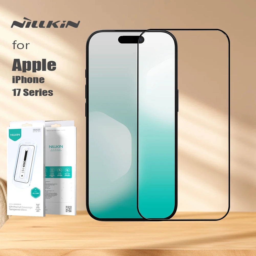 For iPhone 17 Pro Max / 17 Air Nillkin Case Tempered Glass CP+Pro 2.5D 9H Ultra-Clear Full Screen Cover Protector For iPhone 17