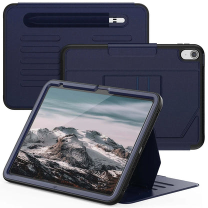 Rugged Smart Case For iPad 10.9 2022 10th 10.2 7th 8th 9th Pro 9.7 2017 2018 Air 2 Multi-angle Magnetic Stand Cover Shockproof
