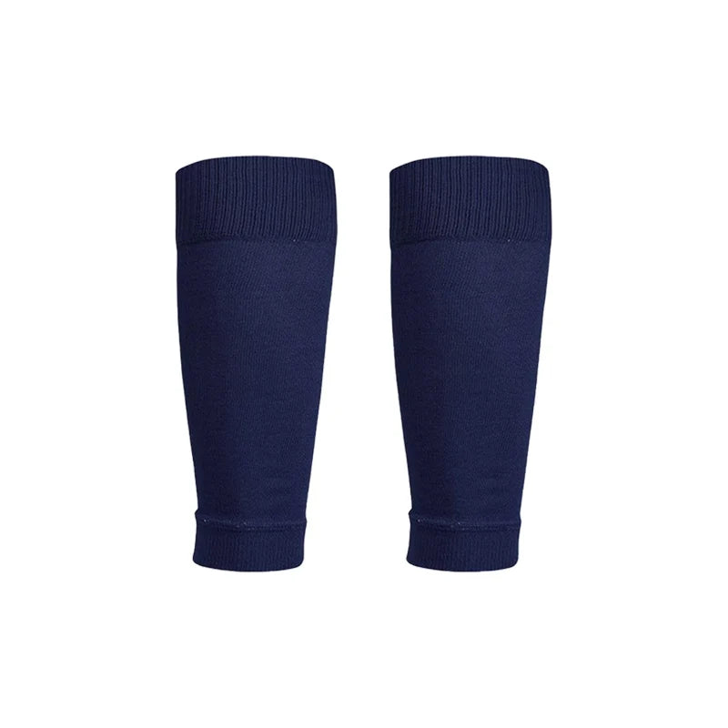 1 Pair Hight Elasticity Soccer Protective Socks Without Feet Kids Adults Shin Pads Guard For Football Sport Leg Support Sleeves