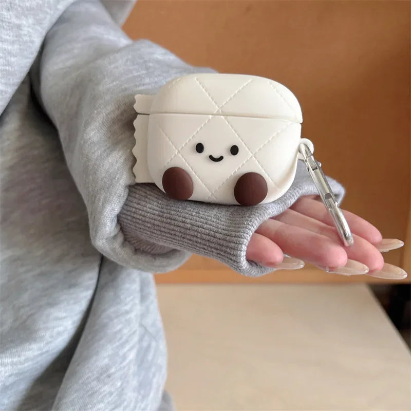 Cute Roll of paper Earphone Case For Apple Airpods Pro 2 3 1 4 Cover Silicone Headphone Charging Box Cases For Airpod 3 4 Funda