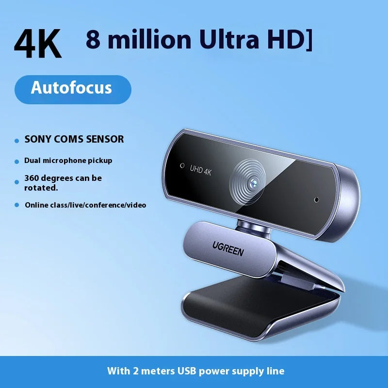 UGREEN 4K FHD Webcam 8MP